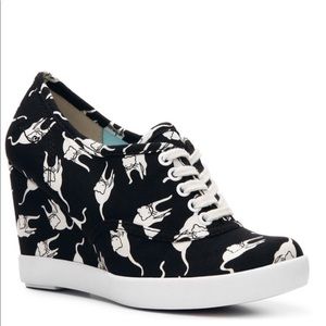 Cat Sneaker Wedges